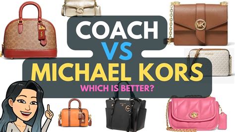 michael kors vs coach purse|Michael Kors vs coach bags.